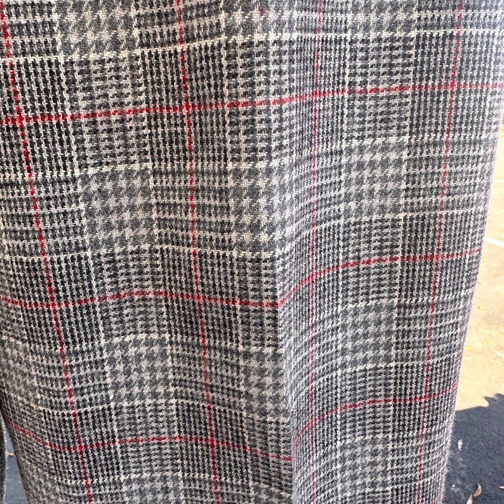 Pendleton Gray And Red Virgin Wool Slacks - image 7